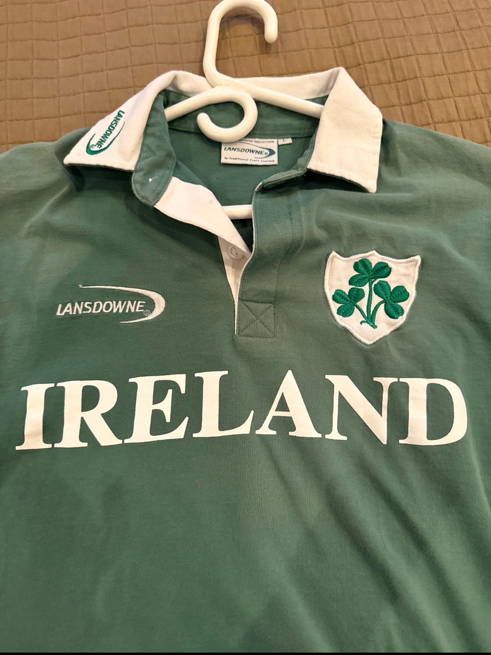 Lansdowne Kids Ireland Polo Shirt in Green